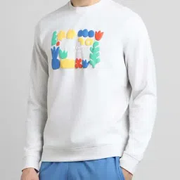 Simon Carter London White Printed Regular Fit Sweatshirt image 3