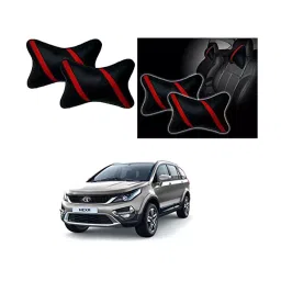 Auto Pearl Strip Red Car Neck Cushion/Neck Pillow Compatible with Hexa image 4