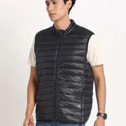 Turtle Grey Relaxed Fit Puffer Jacket image 3
