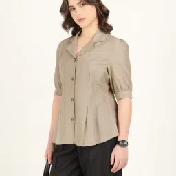 Hancock Beige Cotton Shirt-image-16