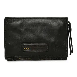 Art N Vintage Silvia Black Leather Textured  Bi-Fold Wallet for Women image 3