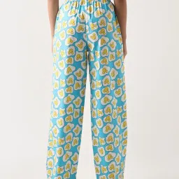 Bewakoof Blue Print Cotton Regular Fit Pyjamas image 3