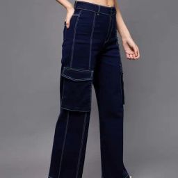 Miss Chase Blue Cargo Jeans-picture-5