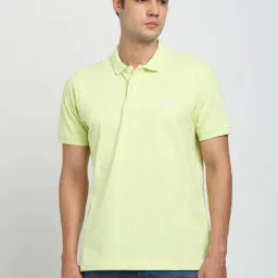 Turtle Pista Green Knitted Slim Fit Printed Polo T-Shirt-picture-20