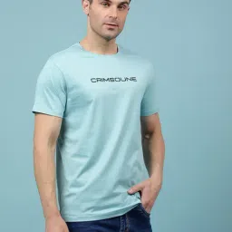 Crimsoune Club Blue Slim Fit Printed T-Shirt image 3