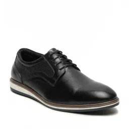 Teakwood Leathers Men's Black Derby Shoes image 3