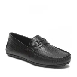 Teakwood Leathers Men's Black Casual Loafers image 3