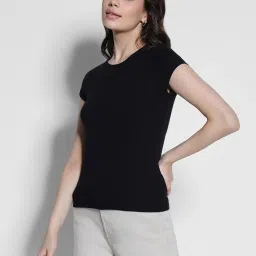 American Eagle Outfitters Black Slim Fit T-Shirt image 3