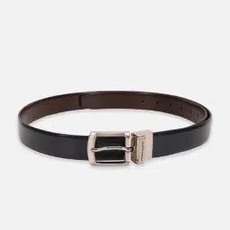 Peter England Black & Brown Leather Reversible Belt for Men-image-93