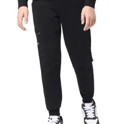 Jack & Jones Junior Jet Black Straight Fit Trackpants-picture-34