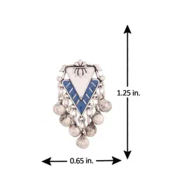 Voylla Indigo Affair Triangles Stud Earrings image 5