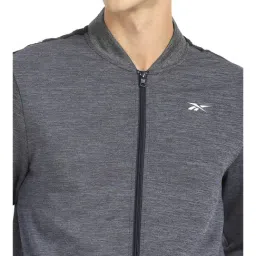 Reebok Blue Full Sleeves Mandarin Collar Jacket image 4