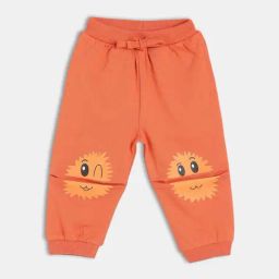 MINIKLUB Boys Rust Cotton Printed Knit Bottom-picture-12