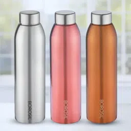 borosil ?Borosil Water Bottle with Single Wall & Leakproof Set of 3 (Multicolor, ?750 ml)-picture-20