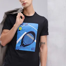 HRX by Hrithik Roshan Printed Lifestyle T-shirt-image-42