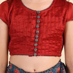Fabindia Girls Beads and Stones Ready to Wear Lehenga & Blouse With Dupatta image 5