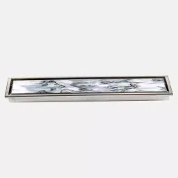 Chilly Marbella Reflecta 300x100x35 mm Beaded Drain Channel Glossy Finish Silver, SC-MR-300100 image 2