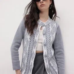 The Roadster Lifestyle Co. Women Woollen Longline Cardigan-picture-32