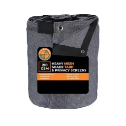 DDRS Heavy Duty Shade Net Tarp (Tripal) ‎Black 90% UV Protection 210 GSM & Size 3.66 x 7.32 m (‎12x24 ft), DDRSMT12X24_90-picture-44