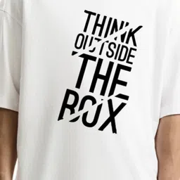 Fashnobic Typography Printed Drop-Shoulder Sleeves Oversized Cotton T-shirt image 2
