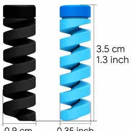 DeoDap Pack Of 4 Spiral Charge Protector Data Cable Saver image 4