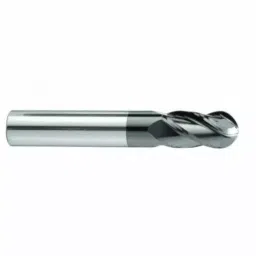 MIRANDA TOOLS Solid Carbide Ball Nose End Mill 4 Flute ALTIN Coated, Diameter 3 mm, Overall Length 38 mm and Flute Length 9 mm image 3