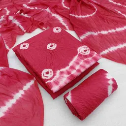 Blissta Bandhani Dyed Unstitched Dress Material-image-14
