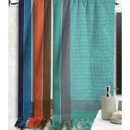 Athom Living 100% Premium Cotton Bath Towel Waffle Border Pack Of 3 - Multicolor-picture-31