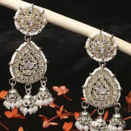 VATSALYA creation Gold-Plated Alloy Artificial Stones Earrings-picture-10