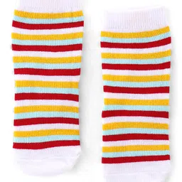 Cute Walk by Babyhug Anti Bacterial Ankle Length Socks Rocket Design Pack Of 5 - Multicolour image 2