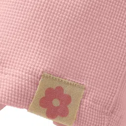 Little Kangaroos Cotton Woven Knee Length Shorts With Cactus Patch - Pink image 3