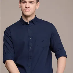 Nautica Men Pure Cotton Classic Fit Casual Shirt-picture-40