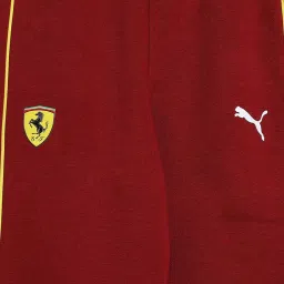 Puma Unisex Intense Red Cotton Solid Full Sleeves Pants image 3