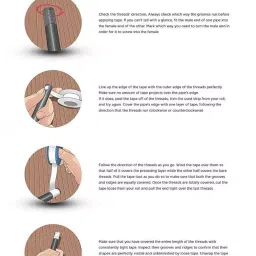 Johnson Tools 12 mm x12 mtr PTFE Thread Seal Teflon Tape (Pack of 10) image 5