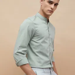Code By Lifestyle Sage Cotton Regular Fit Shirt image 3