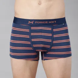 Force NXT Multicolored Cotton Regular Fit Striped Trunks - Pack Of 3 image 3