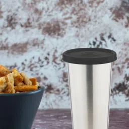 SignoraWare Black Steel Mini Tumbler for Food Storage (300 ml) image 3