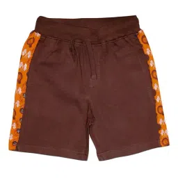 Kiddopanti Kids Brown Solid Shorts-picture-27