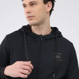 Monte Carlo Black Regular Fit Printed Sweatshirt image 5