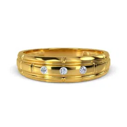 Kisna Diamond & Gold Jewellery Liam 14k (585) Diamond & Gold Ring For Men image 3