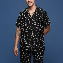 showoffff Showoff Black Cotton Relaxed Fit Printed Co-Ord Set-picture-25