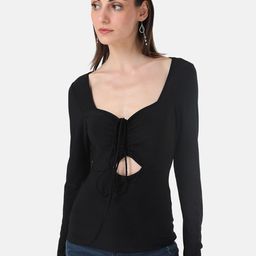 Kazo Sweetheart Neck Long Sleeves Cut-Out Top-picture-41