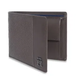 TOMMY HILFIGER Brown Melado Logo Leather Bi-Fold Wallet image 2