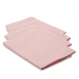 Pure Home and Living Pink Cotton Solid Table Napkins image 3