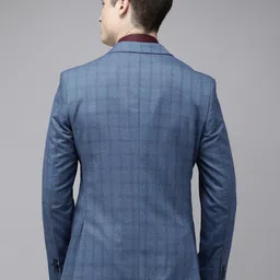 Park Avenue Checked Super Slim Fit Single-Breasted Formal Blazer image 2