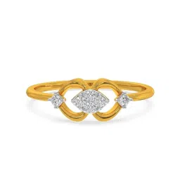 Kisna Diamond & Gold Jewellery Paula 14k (585) Diamond & Gold Ring For Women image 3