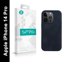 Sprig Liquid Silicone Back Cover for APPLE iPhone 14 Pro (Black)-image-68