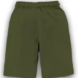 Kiddopanti Boys Green Solid Shorts image 2