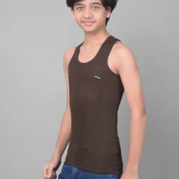 Dollar Bigboss Boys Multicolor Solid Vest (Pack Of 4) image 3