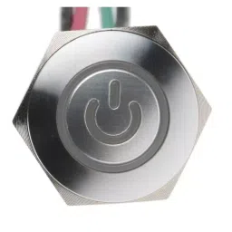 RS PRO Illuminated Push Button Switch Momentary 16 mm SPST Green Red LED 36 V DC, 1758738 image 3